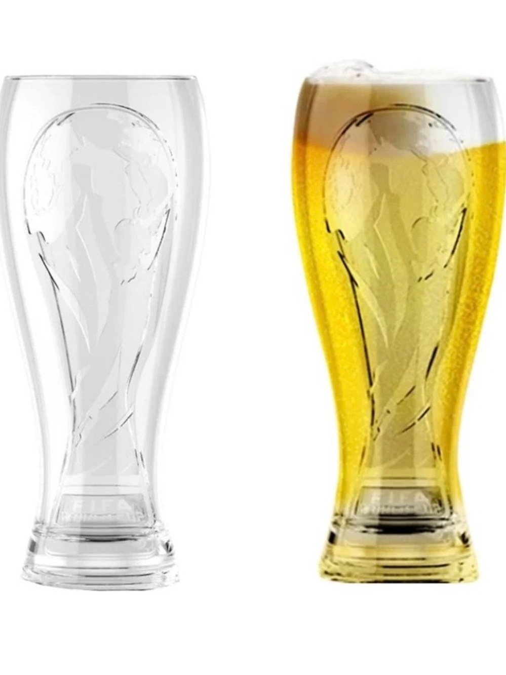 2 FIFA World Cup 2026 17 Oz Shatterproof Pilsner Shape Beer Glass plastic soccer